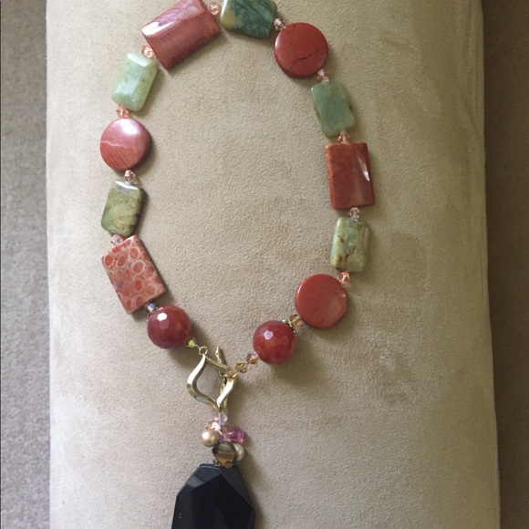 Necklace Genuine Stone Necklace - Picture 3 of 7